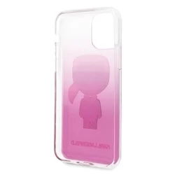 Telefontok iPhone 11 PRO - Karl Lagerfeld rózsaszín színátmenetes kemény tok-3
