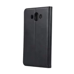 Telefontok LG K50 / LG Q60 - Smart Magnetic fekete szilikon keretes mágneses könyvtok-1