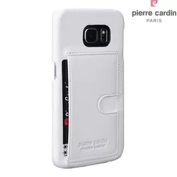 Telefontok Samsung Galaxy S6 Edge - G925 - Pierre Cardin Valódi Bőr Tok - Fehér (8719273214381)-2