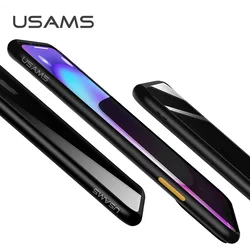 Telefontok iPhone 11 - USAMS átlátszó plexi tok fekete szilikon kerettel-3
