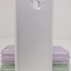 Telefontok Samsung Galaxy S8 Plus G955 - fehér áttetsző Pastel szilikon tok-2
