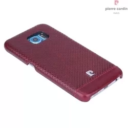 Telefontok Samsung Galaxy S6 - G9200 - Pierre Cardin Valódi Bőr Tok - Piros (8719273214954)-1