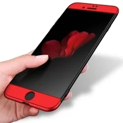 Telefontok Xiaomi Mi 8 - hátlap GKK Protection 3in1 - fekete-piros-1