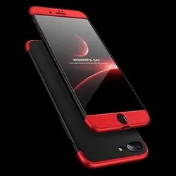 Telefontok Xiaomi Mi 8 - hátlap GKK Protection 3in1 - fekete-piros-3