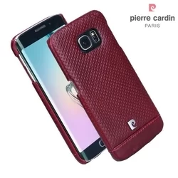 Telefontok Samsung Galaxy S6 Edge - Pierre Cardin Valódi Bőr Tok - G925 - Piros (8719273214985)-3
