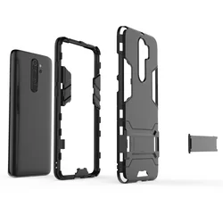 Telefontok Xiaomi Redmi Note 8 Pro - Armor Stand fekete ütésálló hátlap tok-2