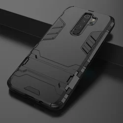 Telefontok Xiaomi Redmi Note 8 Pro - Armor Stand fekete ütésálló hátlap tok-5