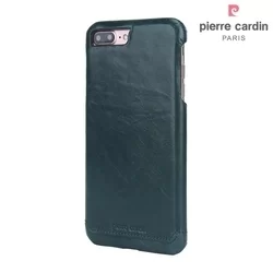Telefontok IPhone 7 Plus / 8 Plus - Pierre Cardin Valódi Bőr Tok - Zöld (8719273229392)-1
