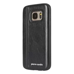Telefontok Samsung Galaxy S7 - Pierre Cardin Bőr + Szilikon Tok Fekete A (8719273130995)-1