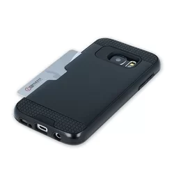 Telefontok LG K4 2017 - Defender Card fekete ütésálló hátlap tok-1