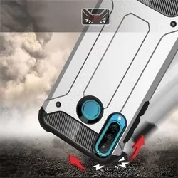 Telefontok Huawei P30 Lite - Forcell Defender II kék ütésálló hátlap tok-2