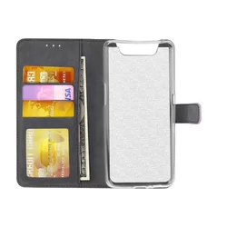 Telefontok Samsung Galaxy A80 - Rose gold ráhajtófüles könyvtok-1