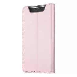 Telefontok Samsung Galaxy A80 - Rose gold ráhajtófüles könyvtok-2
