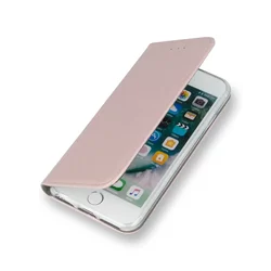 Telefontok LG K30 (2019) - Smart Magnetic rose gold szilikon keretes mágneses könyvtok-4
