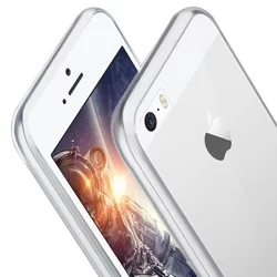 Telefontok iPhone 5/5S/SE - átlátszó szilikon tok-2