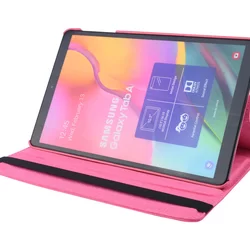 Tablettok Samsung Galaxy Tab A 10.1 2019 (SM-T510, SM-T515) - hot pink fordítható műbőr tablet tok-1