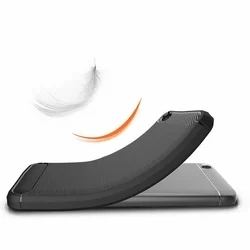 Telefontok Xiaomi Redmi GO - Forcell CARBON fekete szilikon tok-1