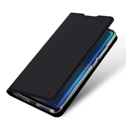Telefontok Xiaomi Mi 9 Lite - Dux Ducis fekete kinyitható tok-2