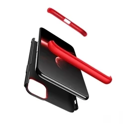 Telefontok iPhone 11 - hátlap GKK Protection 3in1 - piros-fekete-1