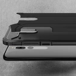 Telefontok Xiaomi Redmi 8 - Forcell Defender II fekete ütésálló hátlap tok-2