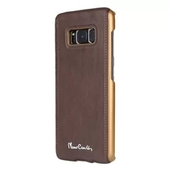 Telefontok Samsung Galaxy S8 -Pierre Cardin Valódi Bőr Tok - D Barna (8719273133736)-1