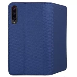 Telefontok Xiaomi Mi 9 Pro - kék mágneses szilikon keretes könyvtok-1