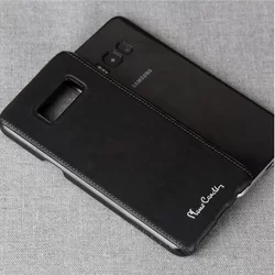 Telefontok Samsung Galaxy S8 Plus -Pierre Cardin Valódi Bőr Tok- Fekete (8719273133743)-2