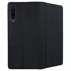 Telefontok Xiaomi Mi 9 Pro - fekete mágneses szilikon keretes könyvtok-3