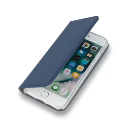 Telefontok LG K50S - Smart Magnetic kék szilikon keretes mágneses könyvtok-1