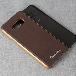 Telefontok Samsung Galaxy S8 Plus- Pierre Cardin  Valódi Bőr Tok  - D Barna (8719273133774)-2