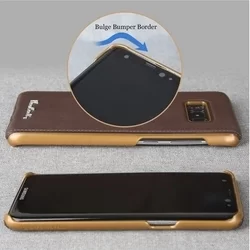 Telefontok Samsung Galaxy S8 Plus- Pierre Cardin  Valódi Bőr Tok  - D Barna (8719273133774)-3