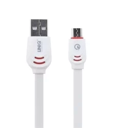Kábel: UNIQ fehér Micro USB gyorstöltő kábel 2.1 A-2