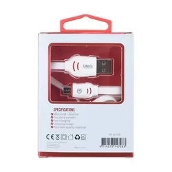 Kábel: UNIQ fehér Micro USB gyorstöltő kábel 2.1 A-5