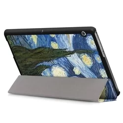 Tablettok Huawei Mediapad T3 10.0 (10.0 col) - csillagos éj flip tablet tok-4