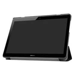 Tablettok Huawei Mediapad T3 10,0 (9.6 col) - fekete flip tablet tok-2
