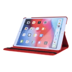 Tablettok iPad 2019 10.2 (iPad 7) - piros fordítható műbőr tablet tok-6