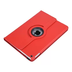 Tablettok iPad 2019 10.2 (iPad 7) - piros fordítható műbőr tablet tok-4