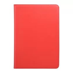 Tablettok iPad 2019 10.2 (iPad 7) - piros fordítható műbőr tablet tok-1