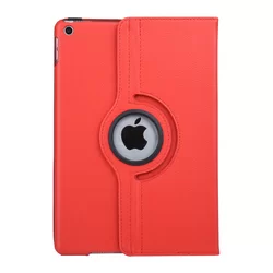 Tablettok iPad 2019 10.2 (iPad 7) - piros fordítható műbőr tablet tok-2