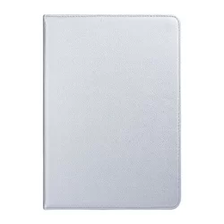 Tablettok iPad 2019 10.2 (iPad 7) - ezüst fordítható műbőr tablet tok-1