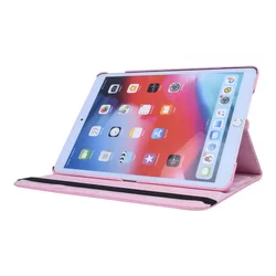 Tablettok iPad 2019 10.2 (iPad 7) - pink fordítható műbőr tablet tok-6