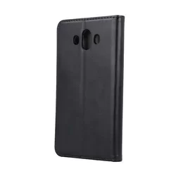 Telefontok Xiaomi Redmi 8 - Smart Magnetic fekete szilikon keretes mágneses könyvtok-2