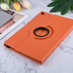 Tablettok Samsung Galaxy Tab S5e 10.5 (10.5 col) - narancssárga fordítható műbőr tablet tok-3