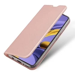 Telefontok Samsung Galaxy A71 - Dux Ducis rose gold flipcover tok-1