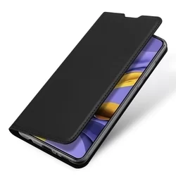 Telefontok Samsung Galaxy A71 - Dux Ducis fekete flipcover tok-3