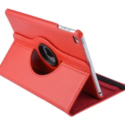 Tablettok iPad Mini Mini 4 (2015) / Mini 5 (2019) - piros fordítható műbőr tablet tok-5