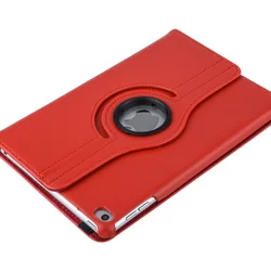 Tablettok iPad Mini Mini 4 (2015) / Mini 5 (2019) - piros fordítható műbőr tablet tok-7