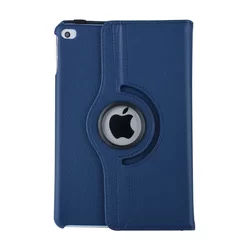 Tablettok iPad Mini 4 (2015) / Mini 5 (2019) - kék fordítható műbőr tablet tok-3