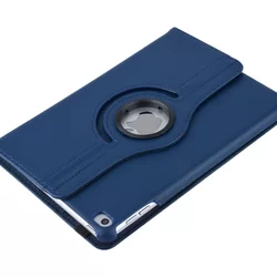 Tablettok iPad Mini 4 (2015) / Mini 5 (2019) - kék fordítható műbőr tablet tok-4