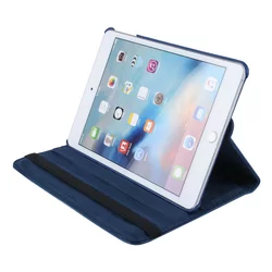 Tablettok iPad Mini 4 (2015) / Mini 5 (2019) - kék fordítható műbőr tablet tok-5